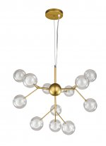 Люстра Bogates 12 MAK interior WTL116-500-BR-CL Бронза