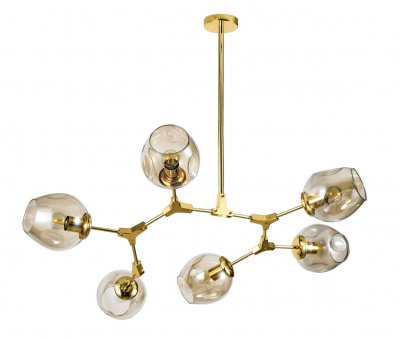 Люстра Branching 6 Gold MAK interior WTL1201-6GD-CO Золотой Люстра Branching 6 Gold MAK interior WTL1201-6GD-CO Золотой