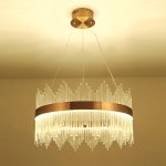 Люстра Stripglass 65 MAK interior WTL1247-650BR-CL Латунь, стекло