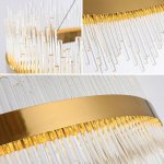 Люстра Stripglass 65 MAK interior WTL1247-650BR-CL Латунь, стекло