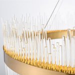 Люстра Stripglass 65 MAK interior WTL1247-650BR-CL Латунь, стекло