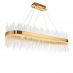 Люстра Stripglass L100 MAK interior WTL1249-1000BR-CL Латунь, стекло