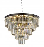 Люстра Odeon 5 Rings MAK interior WTL1943-19BK-CL Черный , стекло