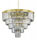 Люстра Odeon 5 Rings Gold MAK interior WTL1943-19GD-CL Хром, стекло