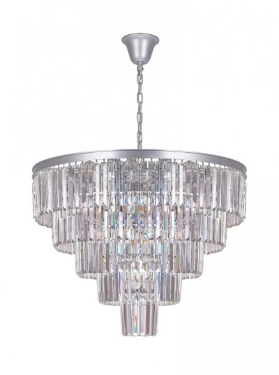 Люстра Odeon 5 Rings Silver MAK interior WTL1943-19SL-CL Серый, стекло Люстра Odeon 5 Rings Silver MAK interior WTL1943-19SL-CL Серый, стекло