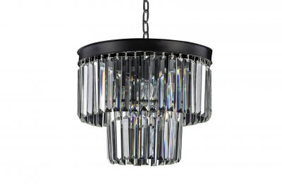 Люстра Odeon 2 Rings MAK interior WTL1943-4BK-CL Черный, стекло