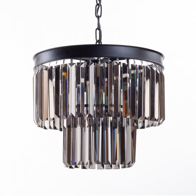 Люстра Odeon 2 Rings Smoke MAK interior WTL1943-4BK-GR Черный, стекло Люстра Odeon 2 Rings Smoke MAK interior WTL1943-4BK-GR Черный, стекло