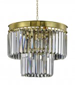 Люстра Odeon 2 Rings Gold MAK interior WTL1943-4GD-CL Хром, стекло