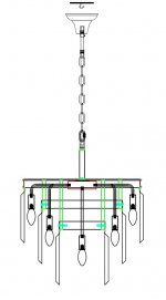 Люстра Odeon 3 Rings Chrome MAK interior WTL1943-6CH-CL Хром, стекло