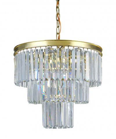 Люстра Odeon 3 Rings Gold MAK interior WTL1943-6GD-CL Золотой, стекло Люстра Odeon 3 Rings Gold MAK interior WTL1943-6GD-CL Золотой, стекло