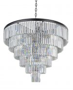 Люстра Odeon 6 Rings MAK interior WTL1943-800BK-CL Черный, стекло