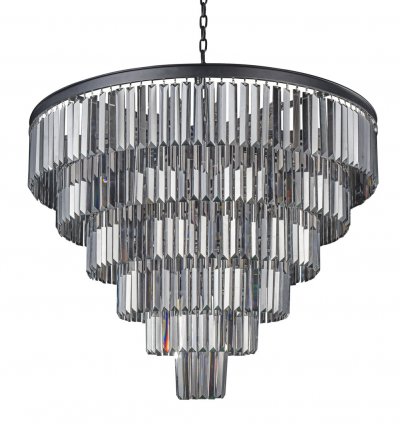 Люстра Odeon 6 Rings Smoke MAK interior WTL1943-800BK-GR Черный, стекло