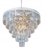 Люстра Odeon 6 Rings Silver MAK interior WTL1943-800SL-CL Серый, стекло