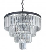 Люстра Odeon 4 Rings MAK interior WTL1943-9BK-CL Черный, стекло