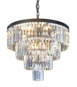 Люстра Odeon 4 Rings MAK interior WTL1943-9BK-CL Черный, стекло