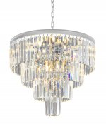 Люстра Odeon 4 Rings Silver MAK interior WTL1943-9SL-CL Серый, стекло