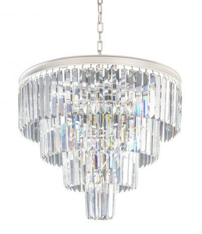 Люстра Odeon 4 Rings Silver MAK interior WTL1943-9SL-CL Серый, стекло Люстра Odeon 4 Rings Silver MAK interior WTL1943-9SL-CL Серый, стекло