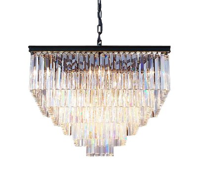 Люстра Odeon Square 80 MAK interior WTL2103-800BK-CL Черный, стекло Люстра Odeon Square 80 MAK interior WTL2103-800BK-CL Черный, стекло