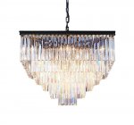 Люстра Odeon Square 80 MAK interior WTL2103-800BK-CL Черный, стекло