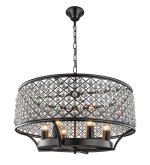 Люстра Klaris Round V2 MAK interior WTL2105-6BK-CL Черный