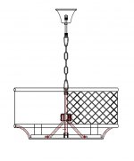 Люстра Klaris Round V2 MAK interior WTL2105-6BK-CL Черный
