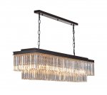 Люстра Odeon L120 MAK interior WTL2107-1200BK-CL Черный, стекло