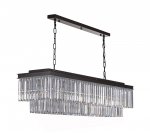 Люстра Odeon L120 MAK interior WTL2107-1200BK-CL Черный, стекло