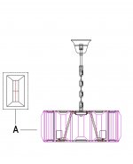Люстра Harlow Round D75 MAK interior WTL2117-750BK-CL Черный, стекло