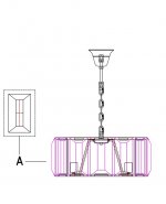 Люстра Harlow Round D75 MAK interior WTL2117-750BK-CL Черный, стекло