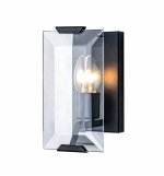 Настенное бра Harlow Wall MAK interior WTL2117-W1BK-CL Черный, стекло