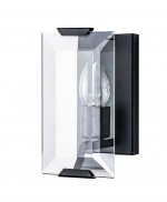 Настенное бра Harlow Wall MAK interior WTL2117-W1BK-CL Черный, стекло