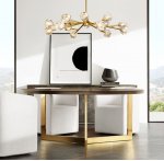 Люстра Boule-De-Cristal D150 MAK interior WTL2120-1500BR-CL Латунь, стекло