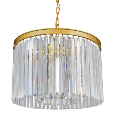 Люстра Prism Bronze 50 MAK interior WTL2133-500BR-CL Латунь, стекло