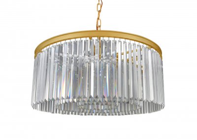 Люстра Prism Bronze 80 MAK interior WTL2133-800BR-CL Латунь, стекло