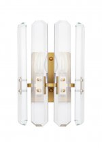 Бра Bonington Wall MAK interior WTL2139-W170BR-CL Латунь, стекло