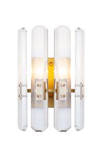 Бра Bonington Wall MAK interior WTL2139-W170BR-CL Латунь, стекло