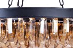 Люстра Terra Black Amber D80 MAK interior WTL214-16-BK Черный, стекло