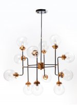 Люстра Bistro 12 MAK interior WTL2154-12BK-CL Черный, бронза