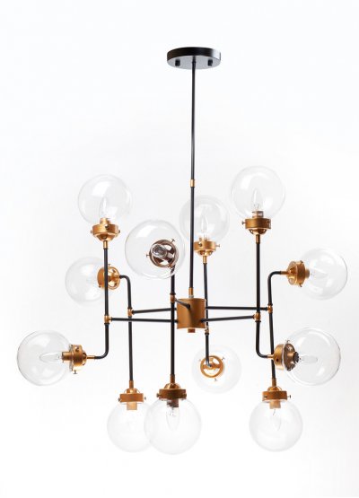Люстра Bistro 12 MAK interior WTL2154-12BK-CL Черный, бронза Люстра Bistro 12 MAK interior WTL2154-12BK-CL Черный, бронза
