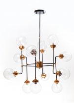 Люстра Bistro 12 MAK interior WTL2154-12BK-CL Черный, бронза