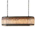 Люстра Welles L125 MAK interior WTL9003-1250BK-CL Черный, стекло