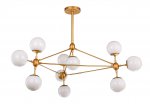 Люстра Modo 10 Gold MAK interior WTL9131-10-GW Золотой, белый