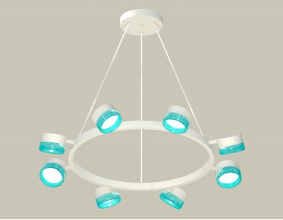 Комплект подвесного поворотного светильника с композитным хрусталем Ambrella XB9195251 XB Комплект подвесного поворотного светильника с композитным хрусталем Ambrella XB9195251 XB