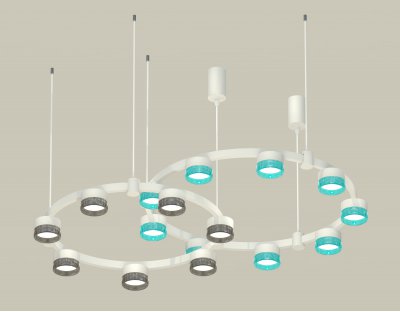 Комплект подвесного светильника Techno Ring с композитным хрусталем Ambrella XR92081300 XR Комплект подвесного светильника Techno Ring с композитным хрусталем Ambrella XR92081300 XR