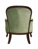 Классическое кресло Diesta Velvet MAK interior YF-1817-BG Бежевый, зеленый
