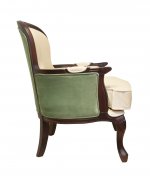 Классическое кресло Diesta Velvet MAK interior YF-1817-BG Бежевый, зеленый