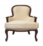 Классическое кресло Diesta Velvet MAK interior YF-1817-BG Бежевый, зеленый