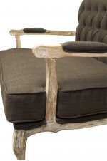 Двухместный дизайнерский диван Yareli Brown V2 MAK interior YF-1844-B-pink Розовый