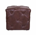 Дизайнерский пуф Amrit Brown Leather MAK interior YF-1890-BRL Коричневый
