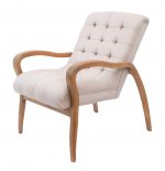 Мягкое полукресло с подлокотниками Elisio MAK interior YF-1998 Бежевый